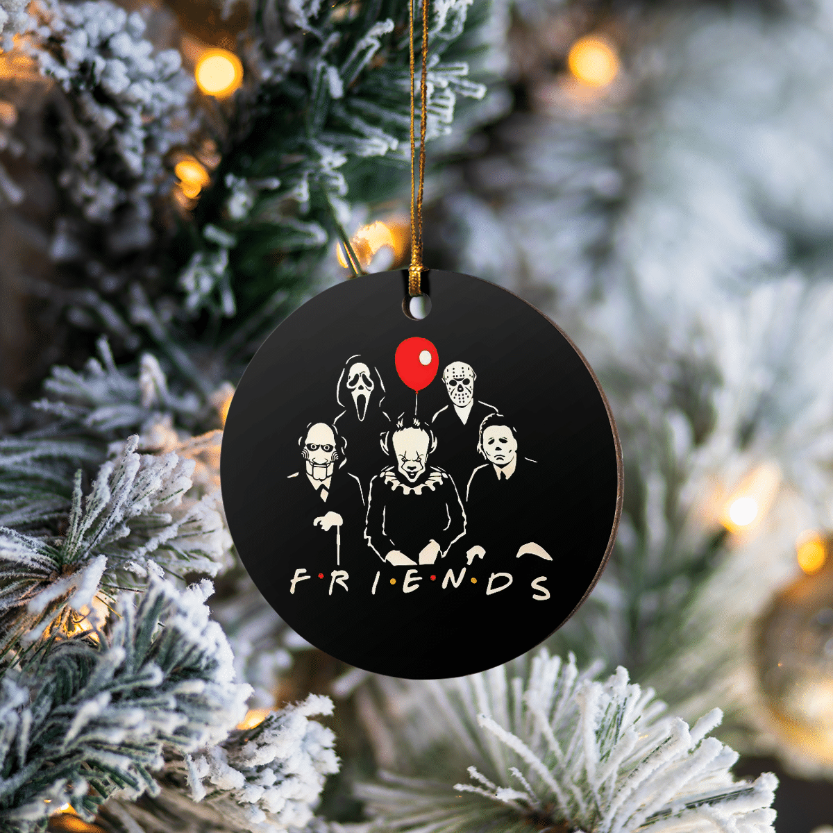 Horror Character Friends Christmas Ornament 3