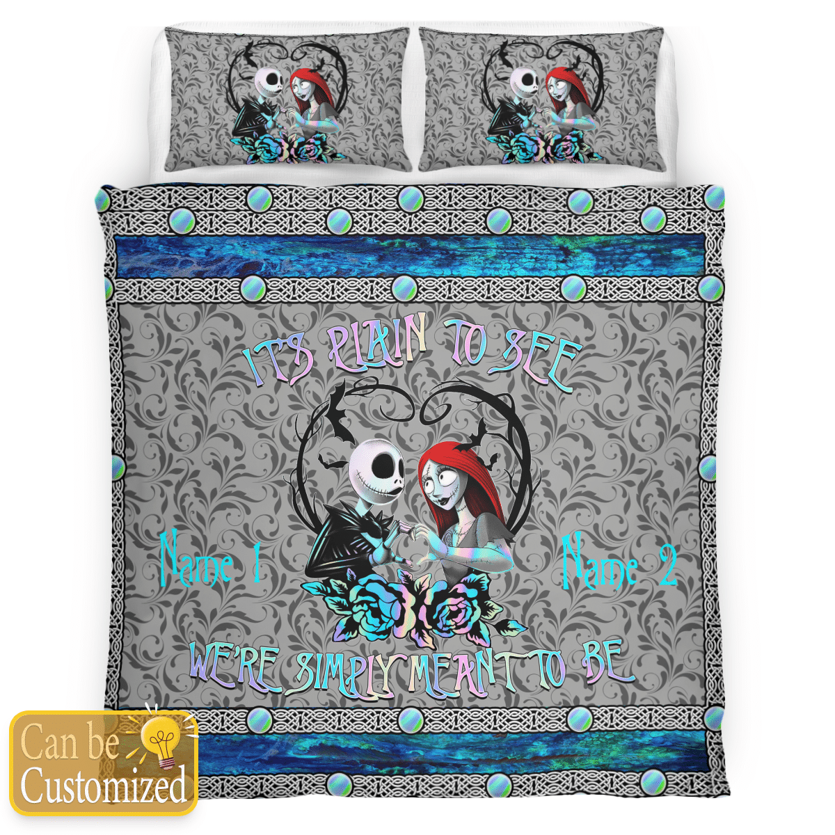 Personalized We're Simply Meant To Be Bedding Set
