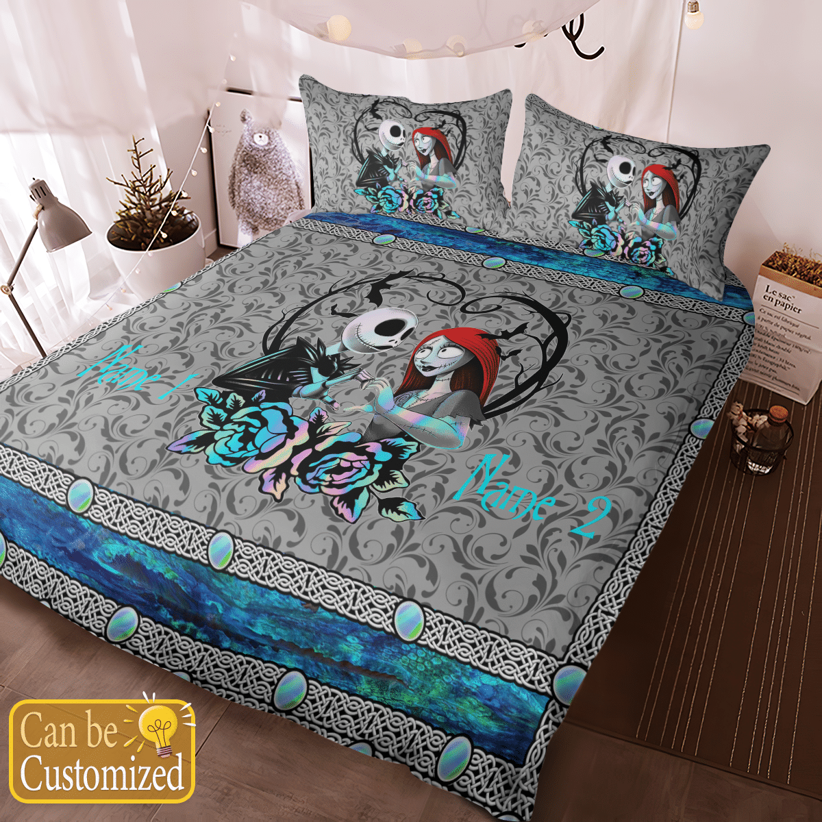 Personalized Romantic Couple Love Forever Bedding Set Christmas Gift
