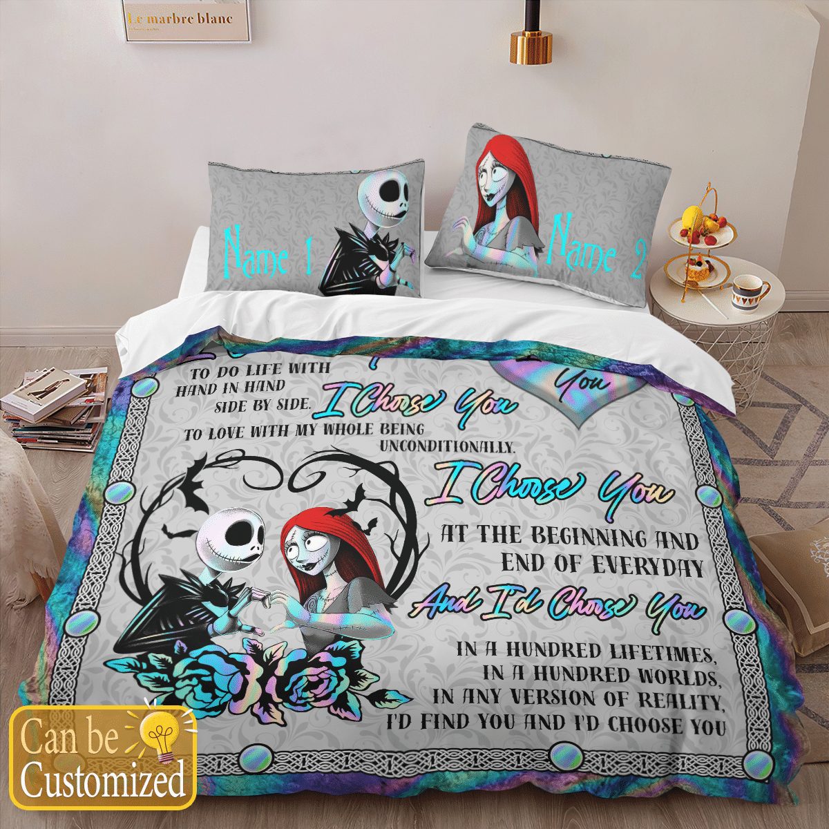 Personalized I Choose You Quilt - Bedding Set