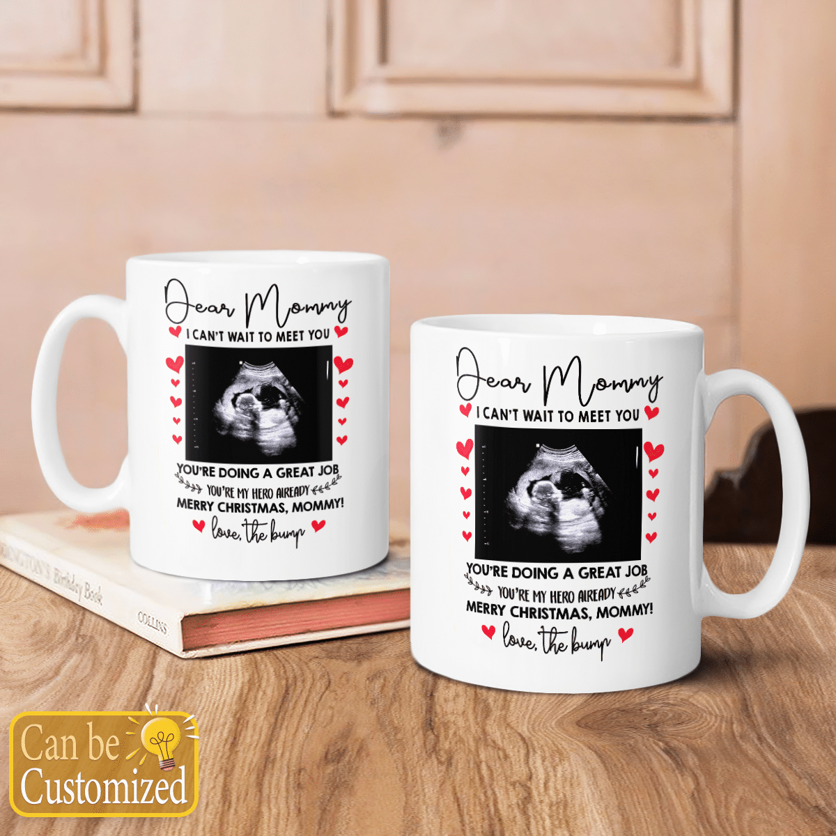 Personalized Dear Mommy I Can't Wait To Meet You Mug