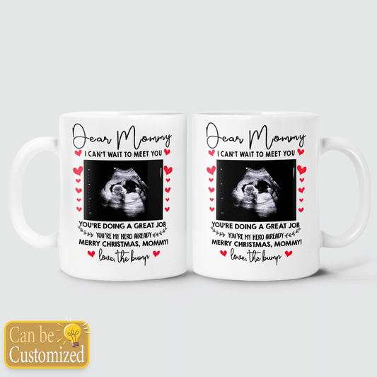 Personalized Dear Mommy I Can't Wait To Meet You Mug