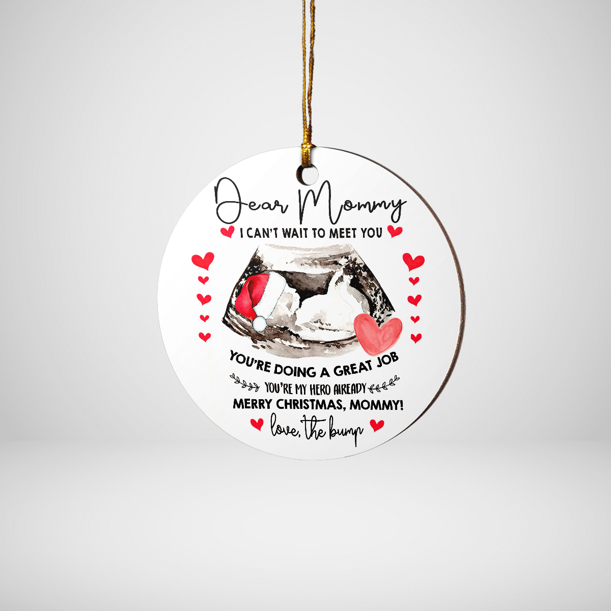 Dear Mommy I Can't Wait To Meet You Ornament
