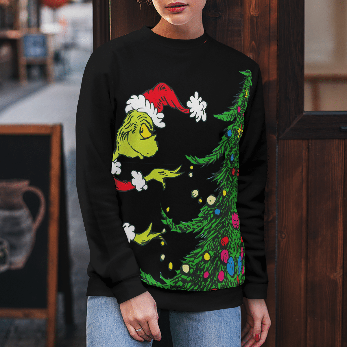 Stole Christmas Black Sweatshirt