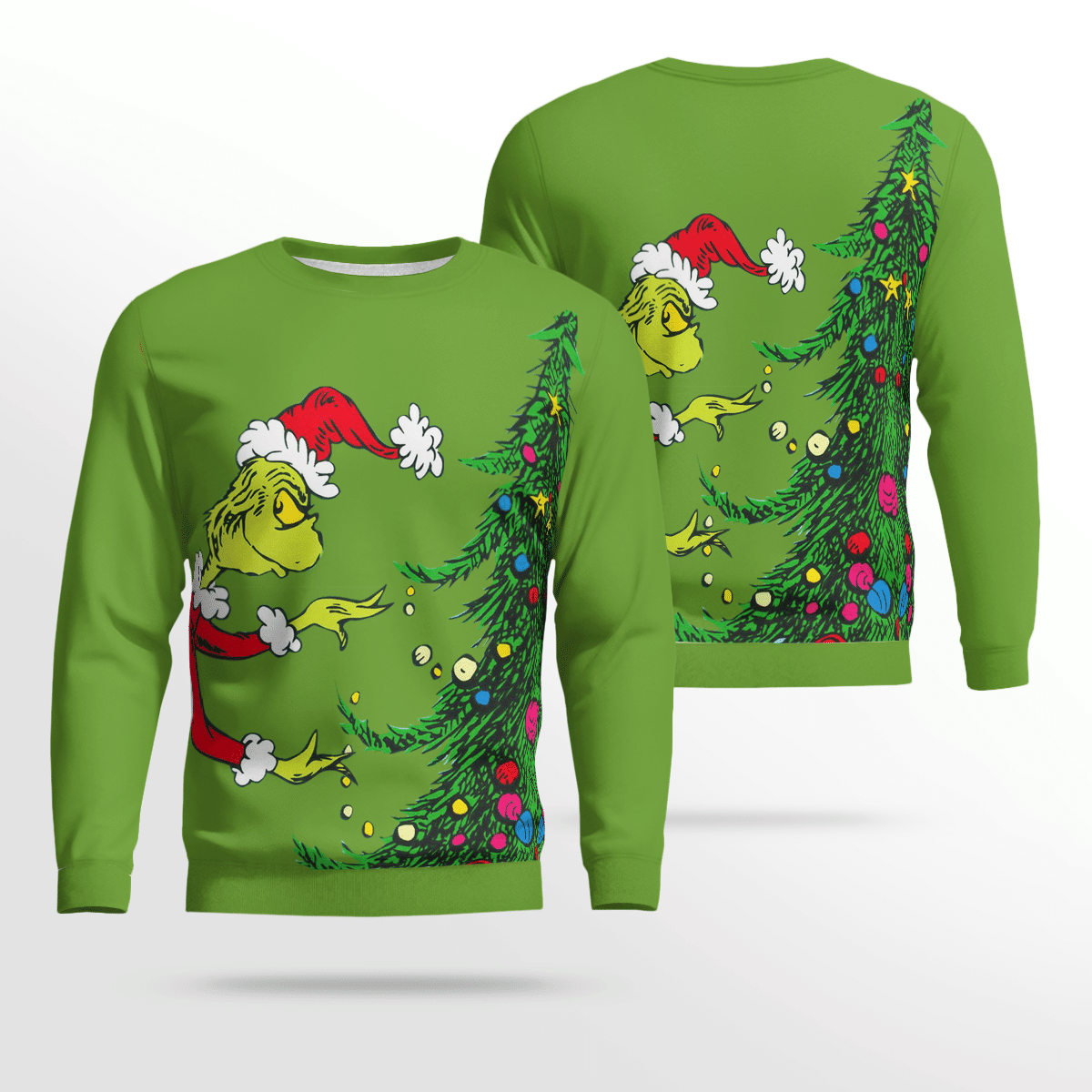 Stole Christmas Green Sweatshirt