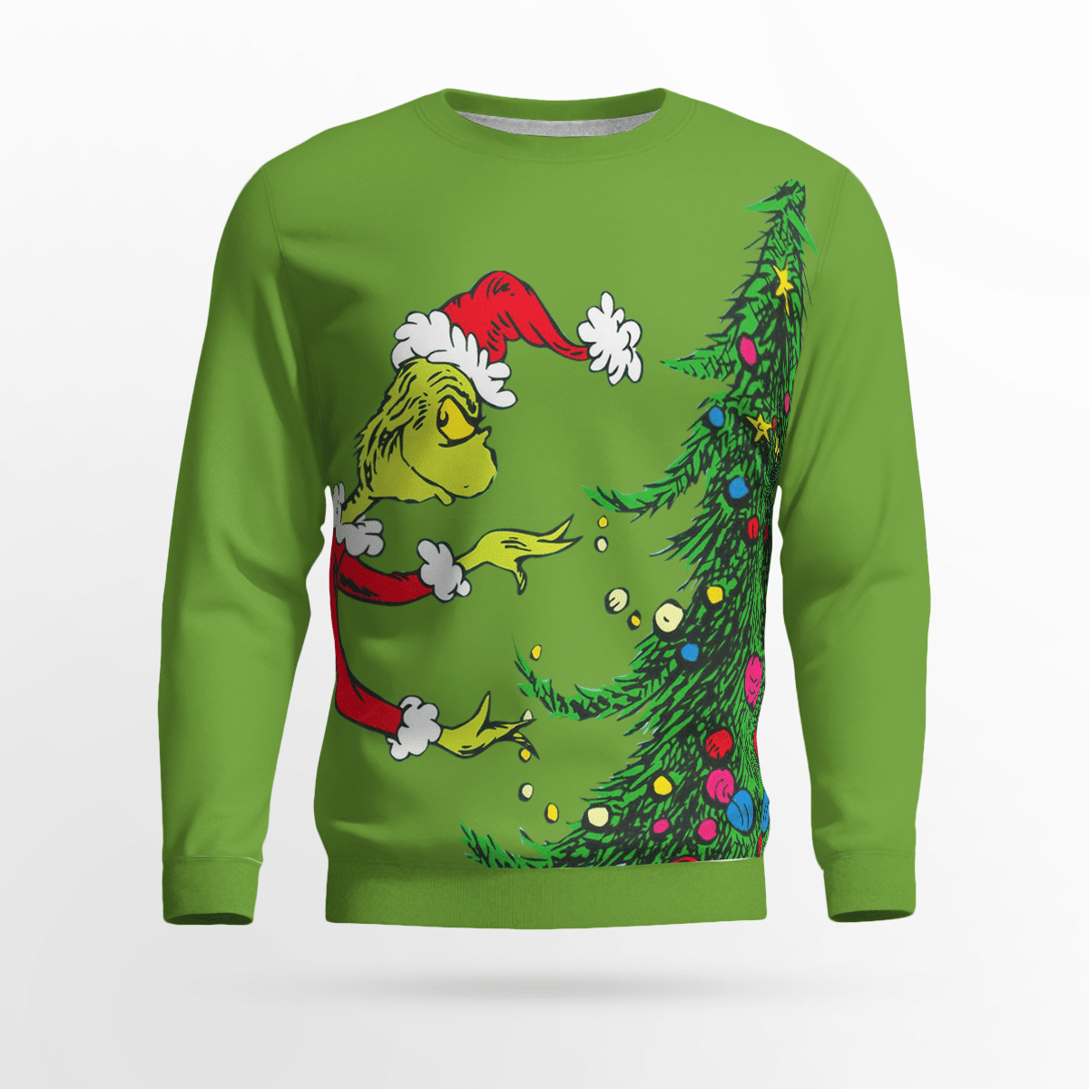 Stole Christmas Green Sweatshirt