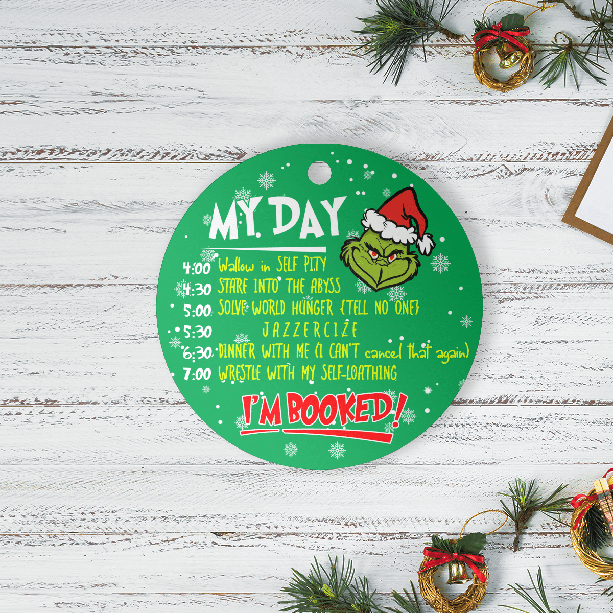 My Day Christmas Ornament 2021 Funny Ornament