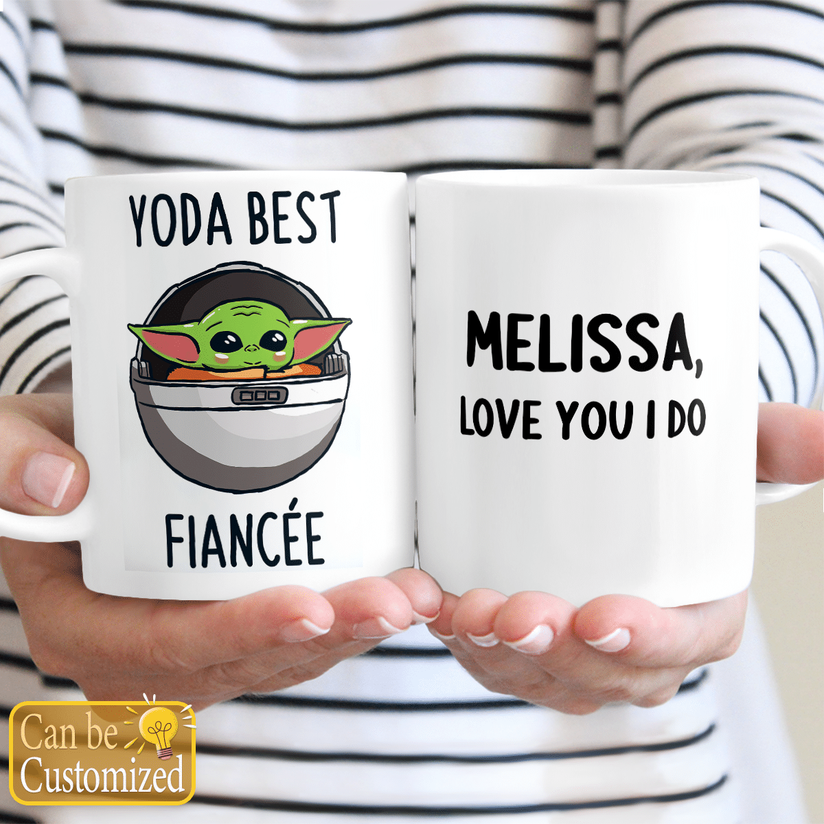 Personalized Best Fiancée Christmas Mug