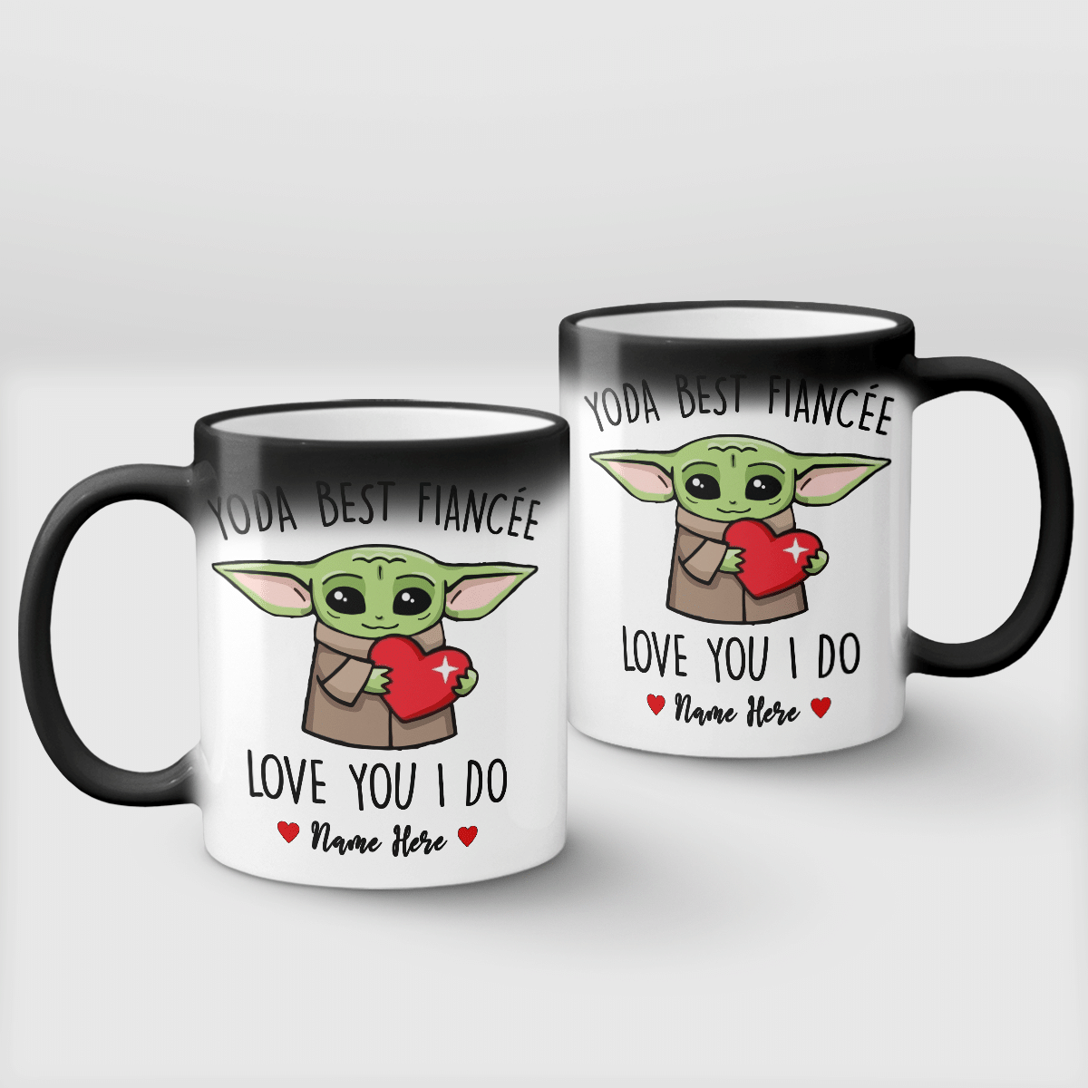 Personalized Best Fiancée Love You I Do Christmas Mug