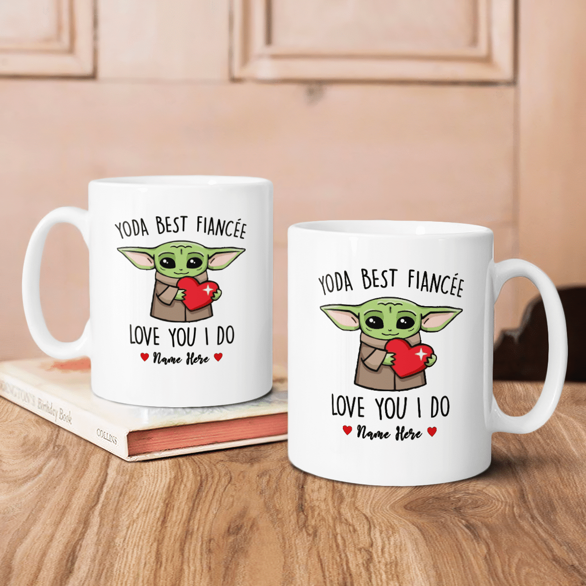 Personalized Best Fiancée Love You I Do Christmas Mug