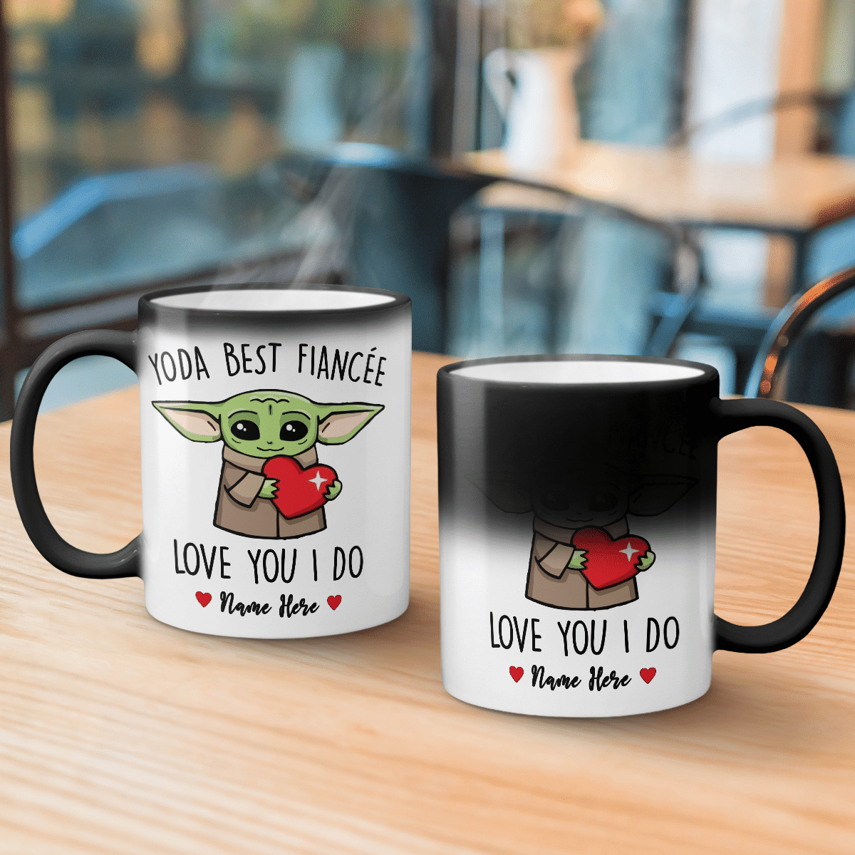 Personalized Best Fiancée Love You I Do Christmas Mug