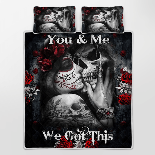 You & Me We Got This Black Quilt - Bedding Set
