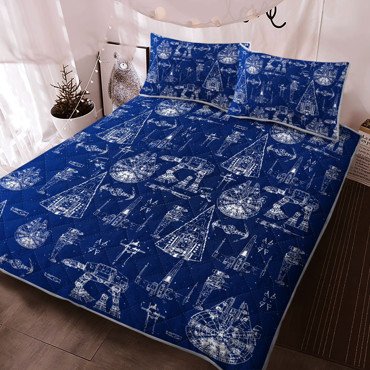 SW Space Ships Quilt - Bedding Set