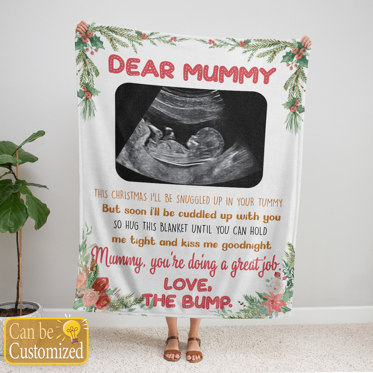 Personalized Mummy You're Doing A Great Job Fleece Blanket - Quilt