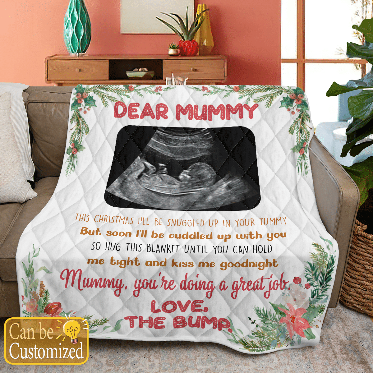 Personalized Mummy You're Doing A Great Job Fleece Blanket - Quilt