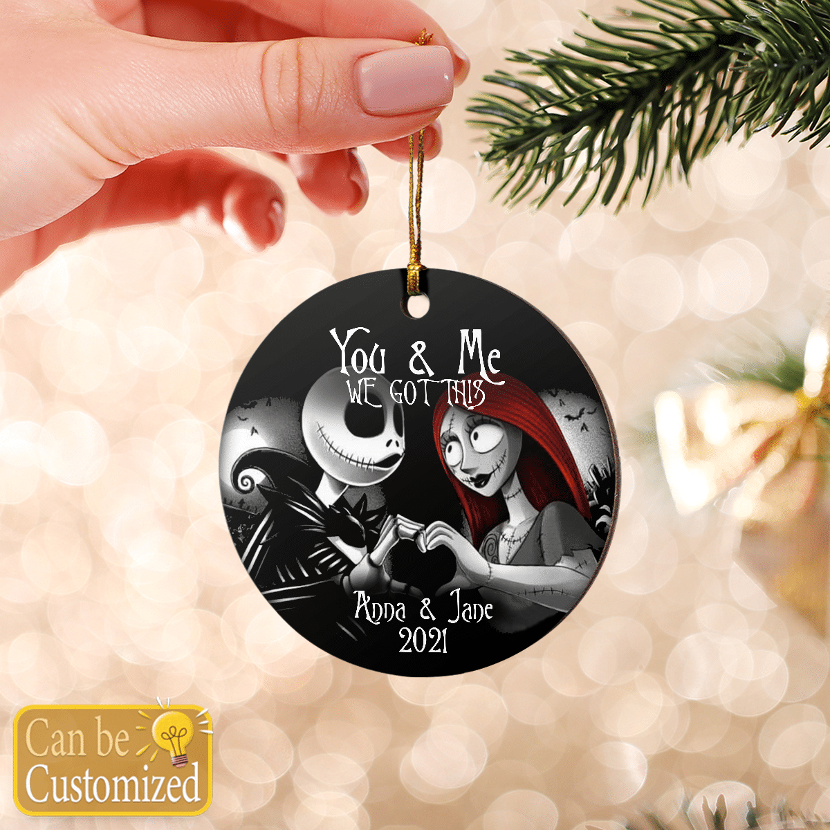 Personalized You & Me We Got This Ornament