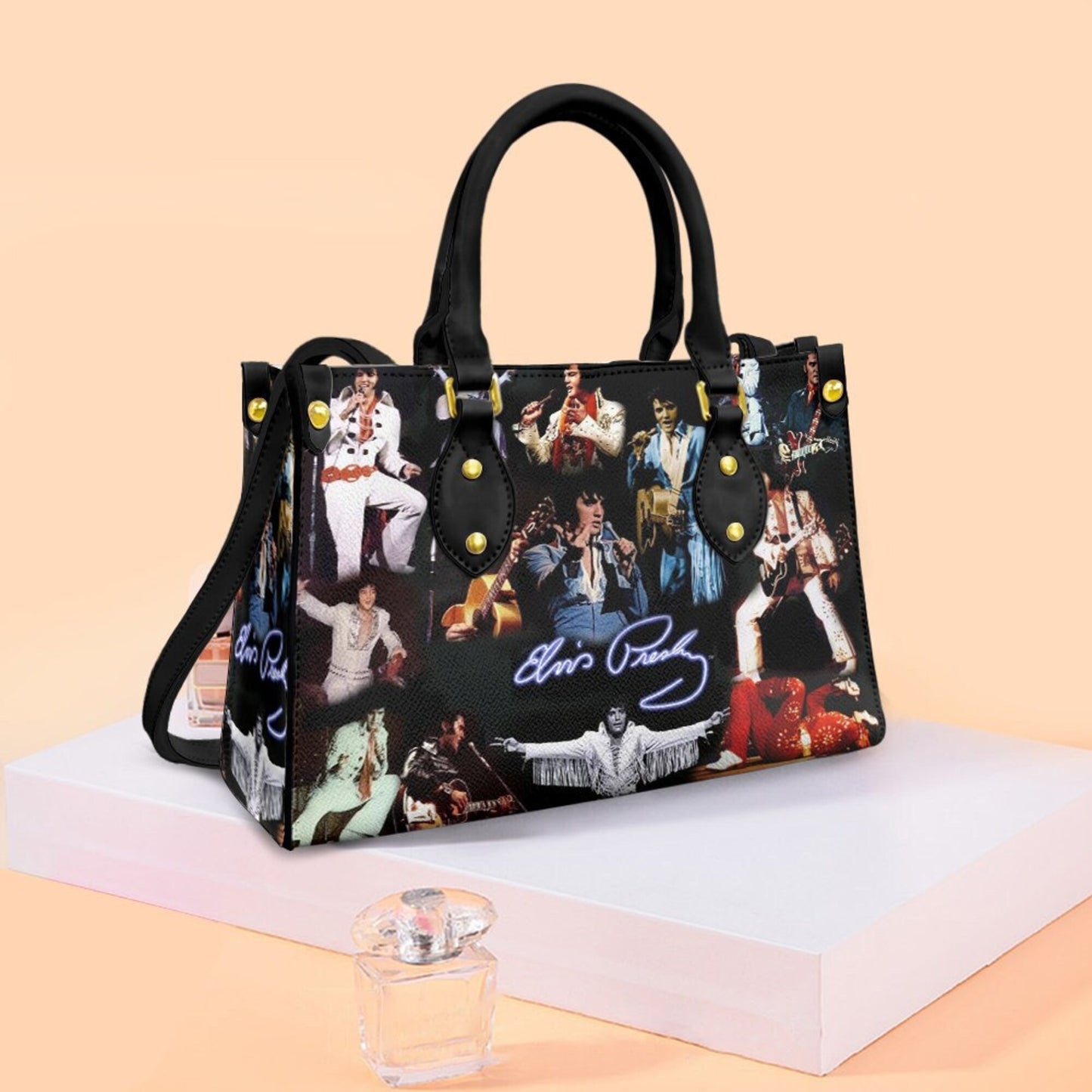 Elvis Presley Leather Handbag Women's Tote Bag