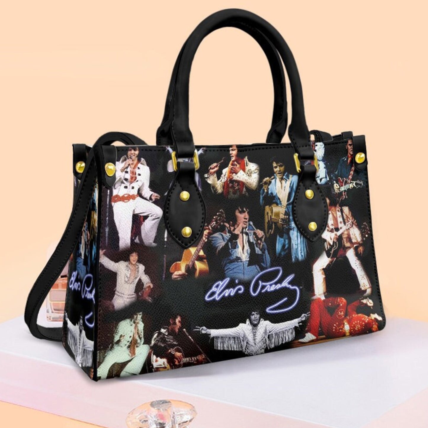 Elvis Presley Leather Handbag Women's Tote Bag