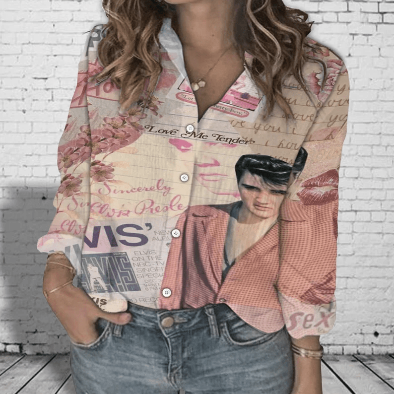 Elvis Presley Women Casual Shirt 4