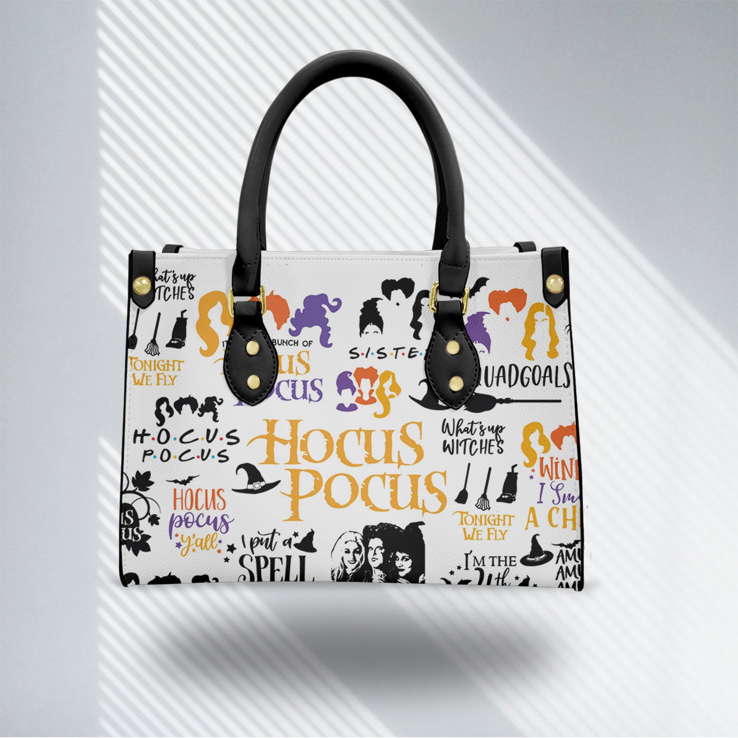 Hocus Pocus Leather Handbag Women's Tote Bag